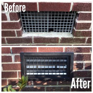 Crawl space Before and After repair